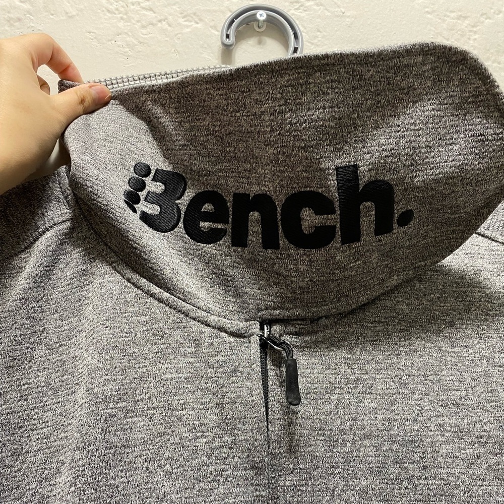 BENCH Grey Long Sleeves Athletic Jacket size US 12 - Picture 6 of 8